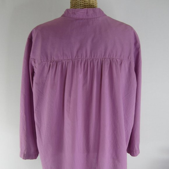 Tommy Hilfiger XL Purple Embroidered Boho Tunic - Picture 5 of 8